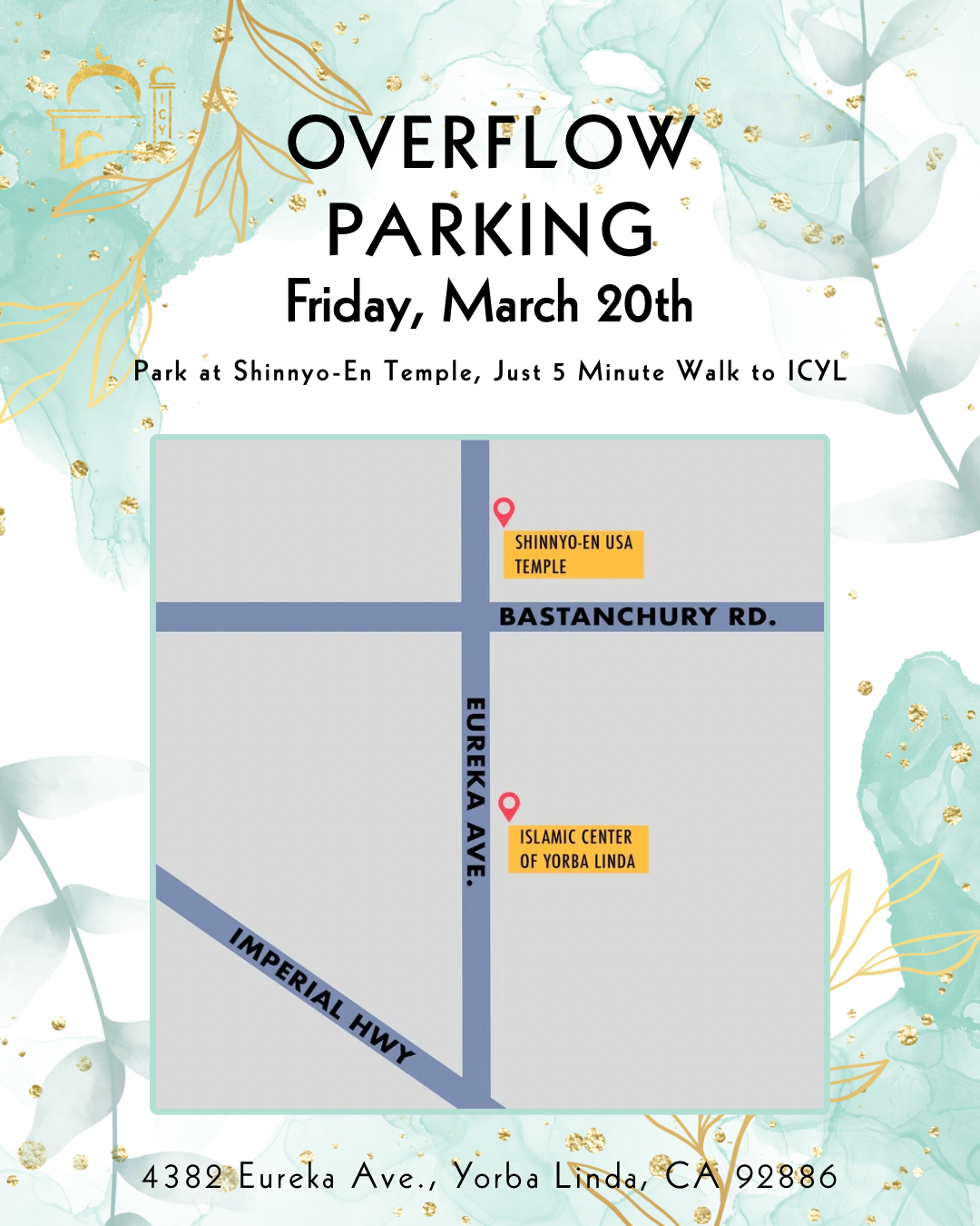 Eid Prayer Overflow Parking